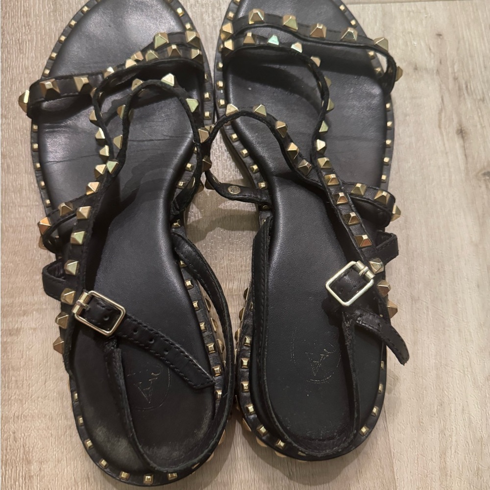 Ash Black Studded Sandals